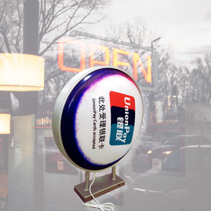 Nhà máy tùy chỉnh thự<span class=keywords><strong>c</strong></span> hiện quảng <span class=keywords><strong>c</strong></span>áo dẫn chiếu sáng Hộp ngoài trời dẫn đăng ký quảng <span class=keywords><strong>c</strong></span>áo lightbox dẫn vỉ lightbox hình tròn - Product Image 2