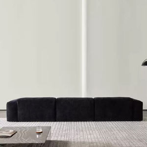Semplice moderno tessuto ciniglia Pixel Set nero Retro Tofu modulo bracciolo singolo <span class=keywords><strong>angolo</strong></span> combinazione soggiorno <span class=keywords><strong>sala</strong></span> Hotel - Product Image 4