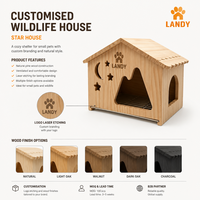 Nichoir en bois massif personnalisé, écologique, pour perroquets, maison de reproduction pour oiseaux, décoration de cage, accessoires pour animaux de compagnie