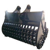 Godet de criblage pour excavatrice, 20 tonnes, 1300 mm, en acier robuste, personnalisable OEM ODM, CE, vente en gros