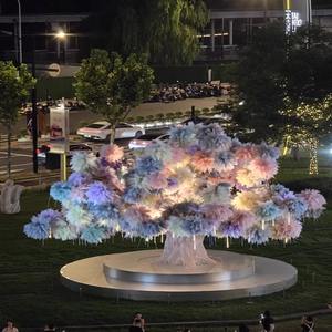 Árbol de fuegos artificiales simulados hecho a mano de gran tamaño, pieza decorativa para centros comerciales y hoteles, ambiente festivo, punto de fotografía con exhibición creativa - Product Image 4