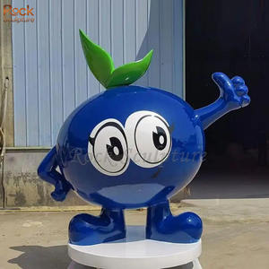 รูปปั้นผลไม้องุ่นทำจากไฟเบอร์กลาสลายการ์ตูนตกแต่งกลางแจ้งงานตามสั่ง - Product Image 4