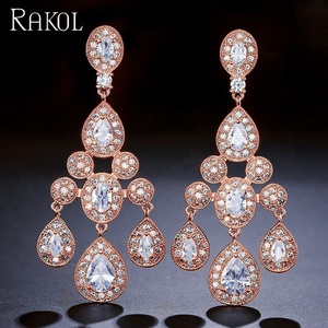 Rakol เครื่องประดับเงิน EP211ต่างหูเจ้าสาวแต่งงาน - Product Image 3