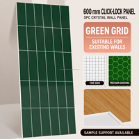 Panneau mural en PVC marbré SPC personnalisé, anti-décoloration, faible entretien, imperméable, pour salle de bain et cuisine