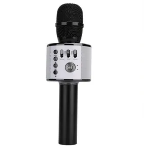 Werkseitig Karaoke Mic Studio Aufnahme Musik Handheld Q37 Professional USB Kid Tragbarer drahtloser Karaoke-Mikrofon lautsprecher