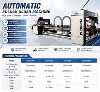 Máquina Automática para Plegar y Encolar Cajas de Cartón para Cajas de Alimentos y Regalos