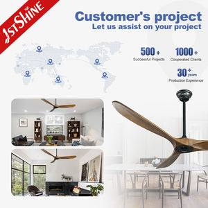 Ventilador de techo silencioso con motor de cobre, <span class=keywords><strong>3</strong></span> aspas de madera, 60 ", sin luz, con control de aplicación inteligente - Product Image 5