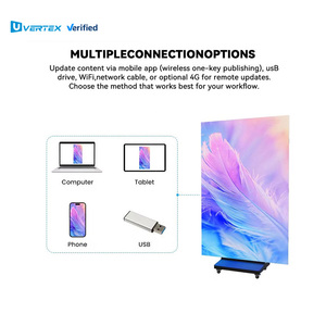 Écran LED pliable 3-en-1 mobile GOB P1.2 P1.25 P1.53 de 1280*1920mm pour affichage intérieur en restaurant et cinéma - Product Image 3