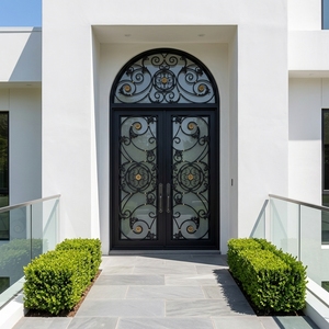 Puerta Principal de Hierro Forjado de Diseño Moderno y Exquisito de <span class=keywords><strong>Minecraft</strong></span>, Nuevos Diseños de Puertas y Ventanas de Hierro - Product Image 2
