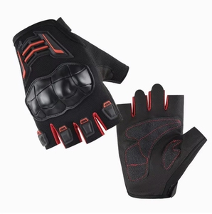 Guantes de Motocicleta Transpirables de Medio Dedo para Hombre y Mujer, con Nudillos Reforzados, Antideslizantes, Personalizados, para Ciclismo y Carreras, Equipo de Seguridad - Product Image 5