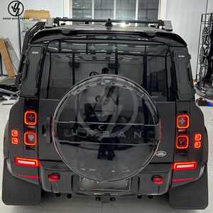 Nouveau kit carrosserie en fibre de carbone sèche noir brillant pour Defender 2020-2024 Série U, comprenant cache-roue, pare-chocs avant et lame aérodynamique - Product Image 5