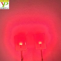 Chine Fournisseurs 234/255/257 Led Diode carré 557 Rouge Vert Bleu Jaune Blanc Orange (ambre) avec Couleur Lactée Couleur Lentille Diffusée