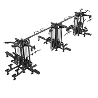 Máquina de Gimnasio Brtw, Equipo de Fitness, Sistema de Entrenamiento con Cables Cruzados de 12 Estaciones Multifuncionales, Equipo Deportivo