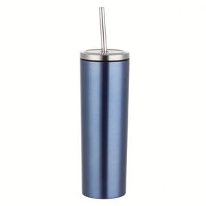 Gobelet isotherme anti-déversement en acier inoxydable de 600 ml avec paille à visser droite - Product Image 2