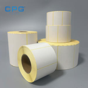 Etiquetas Térmicas Resistentes al Agua y al Desgarro de Calidad Premium, Rollos de 4x3 Pulgadas, Etiquetas de Código de Barras para Cartones y Palés para Uso Industrial - Product Image 1
