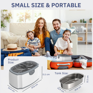 Nettoyeur <span class=keywords><strong>à</strong></span> ultrasons professionnel pour appareils dentaires Lifebasis 420 ml - Product Image 6