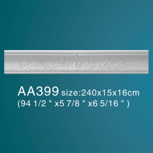 Leggero impermeabile PU corona in poliuretano facile da installare angolo intagliato per <span class=keywords><strong>casa</strong></span> e Hotel materiale da costruzione in plastica - Product Image 1