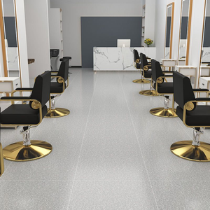 Chaise de barbier professionnelle en cuir synthétique, pivotante à 360 degrés, inclinable, réglable en hauteur, design moderne pour salon de beauté et coiffure - Product Image 2