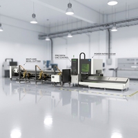 Máquina de Corte Láser de Fibra de Tubo Totalmente Automática con Doble Mandril Q7-12 |   Equipo de Corte CNC para Tuberías Pequeñas