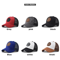 Gorra de béisbol de malla de verano para mujer y hombre, con parche de letras 'ENJOY LIFE', estilo snapback, informal, transpirable, unisex, estilo hip hop urbano, tipo trucker.