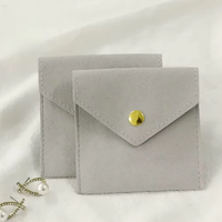 Sac et boîte à bijoux en microfibre de haute qualité avec logo en relief Bracelet boucle d'oreille et affichage de paquet de bijoux