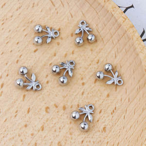 Colgantes de Lujo de Acero Inoxidable 316 con Baño de Oro de 14k y 18k, Resistentes al Deslustre, con Dije de Cereza para Fabricación de Joyas, Ideales para Collares y Pulseras - Product Image 3