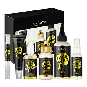 Kit d'outils pour extensions de cheveux Luxfume Private Label, colle à dentelle extra forte, imperméable, colle adhésive pour perruque, meilleure colle à dentelle pour peaux grasses - Product Image 1