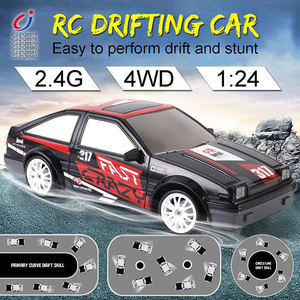 Auto <span class=keywords><strong>da</strong></span> Drift RC Chengji 4WD ad Alta Velocità, Modello <span class=keywords><strong>da</strong></span> Corsa 2.4GHz con Luci e Suoni Simulati, Design Accattivante 1:24, Auto Giocattolo <span class=keywords><strong>Telecomandata</strong></span> - Product Image 2