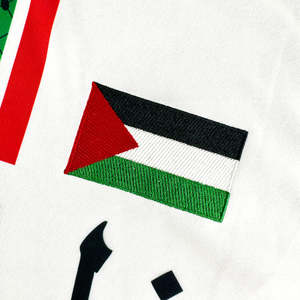 Maillot de football personnalisé 2024 de haute qualité avec logo, nom et numéro imprimés par transfert thermique, 100% polyester, Palestine National Club - Product Image 4