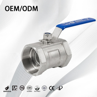 Vanne à bille manuelle filetée en acier inoxydable 304/316, 1 pièce, NPT, OEM, 4 pouces, vanne à bille industrielle pour eau, huile, gaz