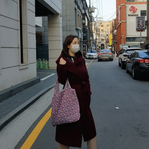 Borsa pieghevole portatile resistente di grandi dimensioni cesto di fiori Design elegante Shopping Bag - Product Image 1