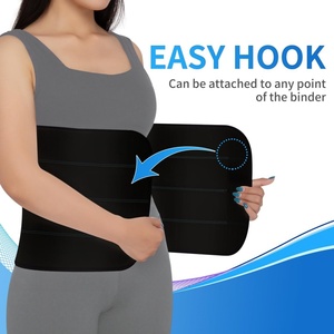 Faja Abdominal Postoperatoria para Hombres y Mujeres, Alta Elasticidad, Transpirable, Negra, Faja Postparto para Abdominoplastia - Product Image 4