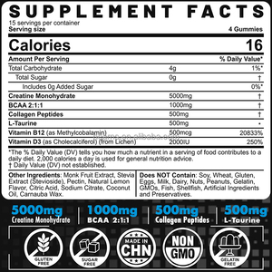 Tùy Chỉnh Thể Thao Pre-Tập Luyện Tăng Trưởng Cơ Bắp Gummies Vitamin Creatine Monohydrate Năng Lượng Tăng Bổ Sung Cho Người Lớn - Product Image 2