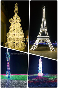 Guirlande lumineuse LED 3D renne traînant un chariot, étanche IP65, pour festivals de Noël en extérieur, décorations commerciales, CRI 95 élevé, rechargeable - Product Image 6