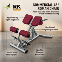 Chaise romaine professionnelle SK-L39 pour hyperextension du bas du dos, idéale pour les acheteurs de centres de fitness, hôtels, studios et clubs sportifs