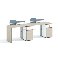 Bureau modulaire design moderne 6 8 places Bureau extensible en bois pour coworking Mobilier de poste de travail avec espace ouvert Personnel de bureau