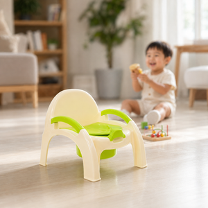 Siège de toilette portable en plastique PP pour bébé, motif uni, pour l'apprentissage de la propreté, pour garçons et filles, pour la maison et la salle de bain - Product Image 1