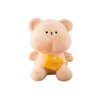 Peluche Ours Papillon en Polyester Ultra Doux de 8 Pouces, Rembourrage Coton PP, Mignonne Poupée de Dessin Animé pour Machine à Pinces et Sac à Dos