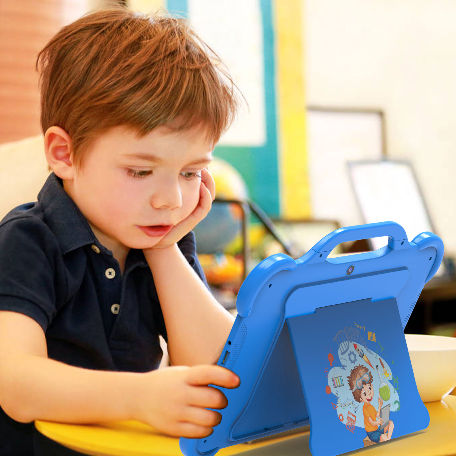 10 inch kids tablets with three camera