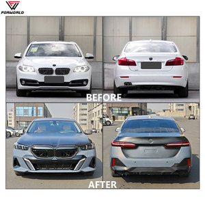 FW Body Kit fabbrica per <span class=keywords><strong>BMW</strong></span> serie 5 F10 F18 aggiornamento 2011-2017 G60 MT (taglio stile) griglia paraurti anteriore posteriore Spoiler gonna parafango - Product Image 4
