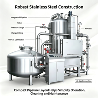 Machine à frire à basse température industrielle personnalisable REALDOT, solution complète de production de snacks pour les usines alimentaires