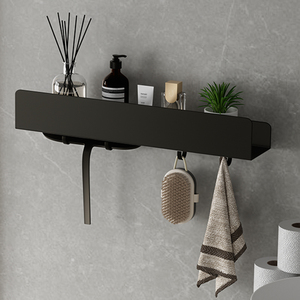 Étagère de Douche Murale Multifonctionnelle en Acier Inoxydable Auto-Adhésive pour Salle de Bain – Organisateur de Rangement - Product Image 4