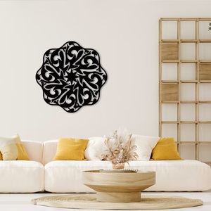 Allah Golden Ratio Metal Wall Decor Islamic Line Art Modern Home <strong>Arabic</strong> <strong>Calligraphy</strong> Muslim Decor <strong>House</strong> Wall Decor Mom Days Gift - Product Image 5