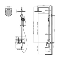Empolo Luxe En Laiton Hôtel Douche Salle De Bains Robinet Ensemble Style Moderne Chrome Mélangeur Pluie Douche Combinaison Complète Salle De Bains Ensembles