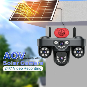 Fosvision Eseecloud 8MP4レンズ AOV 4G IPカメラ HD屋外<span class=keywords><strong>CCTV</strong></span>ナイトビジョン 双方向PTZモバイル追跡 ソーラークラウドカメラ - Product Image 6