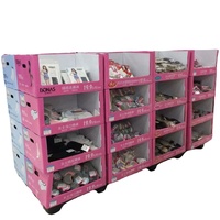 Benutzer definierte Pappe Papier zähler Karton Tisch Wellpappe Haken Boden Pappe Display Stand Display Box Papier Display Rack
