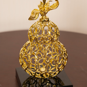 Artigianato moderno di lusso a forma di zucca in lega di zinco elegante metallo artigianato per la famiglia soggiorno tavolo da pranzo Villa Hotel - Product Image 3