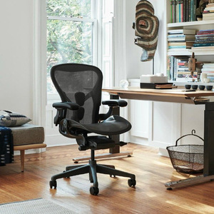 Chaise ergonomique <span class=keywords><strong>Herman</strong></span> <span class=keywords><strong>Miller</strong></span> avec support lombaire réglable, confortable et durable pour le <span class=keywords><strong>gaming</strong></span>, le bureau à domicile, et la protection de la colonne vertébrale, mobilier à dossier haut - Product Image 1