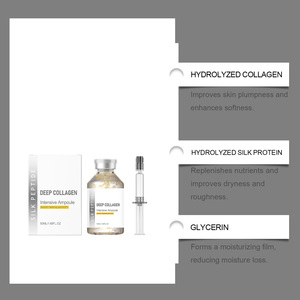 Ampoule intensive au collagène et aux peptides de soie 50ml – Sérum visage pour raffermir, lifter, repulper, effet peau de verre, éclat et luminosité – Essence végétalienne - Product Image 2