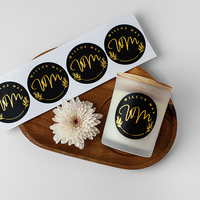 Étiquettes d'emballage de parfum avec logo personnalisé Rouleau d'autocollants en papier synthétique Adhésif imperméable PVC Vinyle Couleur CMYK Finition brillante/mate